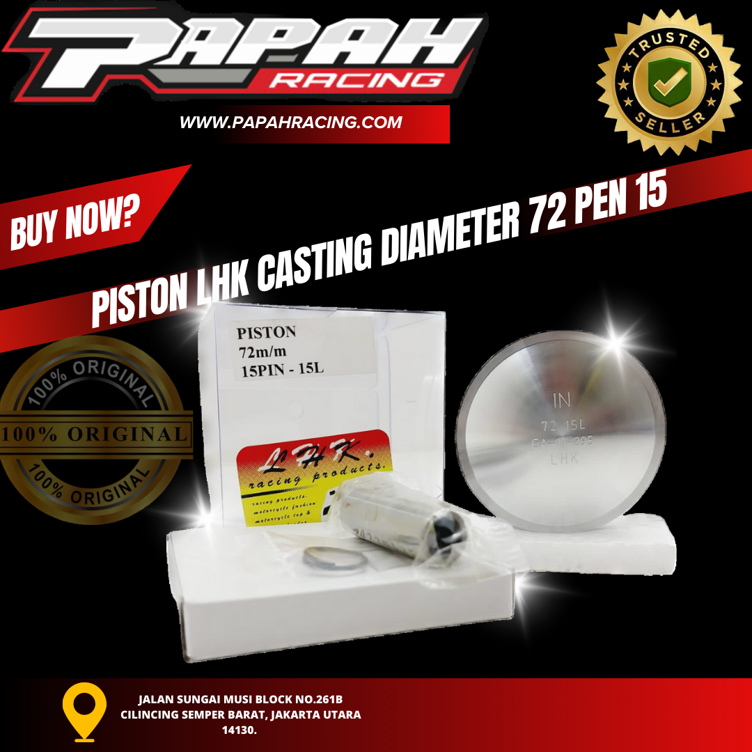 PISTON LHK CASTING DIAMETER 72 PEN 15 LHK